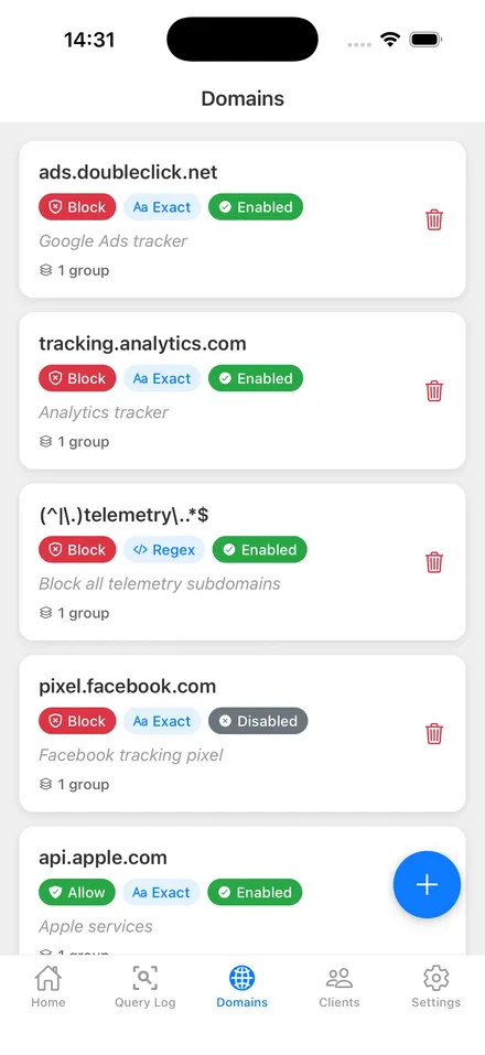 Domain management